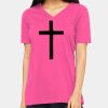 Ladies' Relaxed Jersey V-Neck T-Shirt Thumbnail