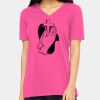 Ladies' Relaxed Jersey V-Neck T-Shirt Thumbnail