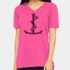 Ladies' Relaxed Jersey V-Neck T-Shirt Thumbnail