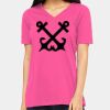 Ladies' Relaxed Jersey V-Neck T-Shirt Thumbnail