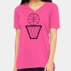 Ladies' Relaxed Jersey V-Neck T-Shirt Thumbnail