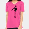 Ladies' Relaxed Jersey V-Neck T-Shirt Thumbnail