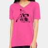 Ladies' Relaxed Jersey V-Neck T-Shirt Thumbnail