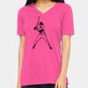 Ladies' Relaxed Jersey V-Neck T-Shirt Thumbnail