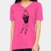 Ladies' Relaxed Jersey V-Neck T-Shirt Thumbnail