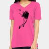 Ladies' Relaxed Jersey V-Neck T-Shirt Thumbnail