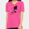 Ladies' Relaxed Jersey V-Neck T-Shirt Thumbnail