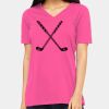 Ladies' Relaxed Jersey V-Neck T-Shirt Thumbnail