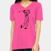 Ladies' Relaxed Jersey V-Neck T-Shirt Thumbnail