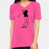 Ladies' Relaxed Jersey V-Neck T-Shirt Thumbnail