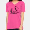 Ladies' Relaxed Jersey V-Neck T-Shirt Thumbnail