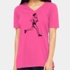 Ladies' Relaxed Jersey V-Neck T-Shirt Thumbnail