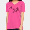 Ladies' Relaxed Jersey V-Neck T-Shirt Thumbnail