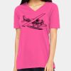 Ladies' Relaxed Jersey V-Neck T-Shirt Thumbnail