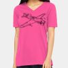 Ladies' Relaxed Jersey V-Neck T-Shirt Thumbnail