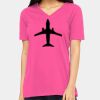 Ladies' Relaxed Jersey V-Neck T-Shirt Thumbnail