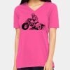 Ladies' Relaxed Jersey V-Neck T-Shirt Thumbnail