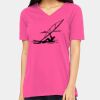 Ladies' Relaxed Jersey V-Neck T-Shirt Thumbnail