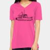 Ladies' Relaxed Jersey V-Neck T-Shirt Thumbnail