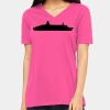 Ladies' Relaxed Jersey V-Neck T-Shirt Thumbnail