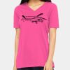 Ladies' Relaxed Jersey V-Neck T-Shirt Thumbnail