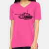 Ladies' Relaxed Jersey V-Neck T-Shirt Thumbnail