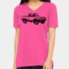 Ladies' Relaxed Jersey V-Neck T-Shirt Thumbnail