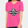 Ladies' Relaxed Jersey V-Neck T-Shirt Thumbnail