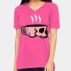 Ladies' Relaxed Jersey V-Neck T-Shirt Thumbnail