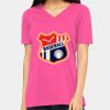 Ladies' Relaxed Jersey V-Neck T-Shirt Thumbnail