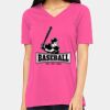 Ladies' Relaxed Jersey V-Neck T-Shirt Thumbnail