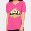 Ladies' Relaxed Jersey V-Neck T-Shirt Thumbnail