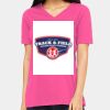 Ladies' Relaxed Jersey V-Neck T-Shirt Thumbnail