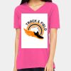 Ladies' Relaxed Jersey V-Neck T-Shirt Thumbnail