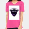 Ladies' Relaxed Jersey V-Neck T-Shirt Thumbnail