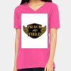 Ladies' Relaxed Jersey V-Neck T-Shirt Thumbnail