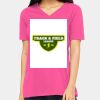 Ladies' Relaxed Jersey V-Neck T-Shirt Thumbnail