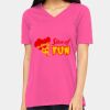 Ladies' Relaxed Jersey V-Neck T-Shirt Thumbnail