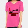 Ladies' Relaxed Jersey V-Neck T-Shirt Thumbnail