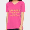 Ladies' Relaxed Jersey V-Neck T-Shirt Thumbnail