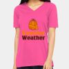 Ladies' Relaxed Jersey V-Neck T-Shirt Thumbnail