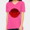 Ladies' Relaxed Jersey V-Neck T-Shirt Thumbnail