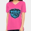 Ladies' Relaxed Jersey V-Neck T-Shirt Thumbnail