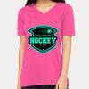 Ladies' Relaxed Jersey V-Neck T-Shirt Thumbnail