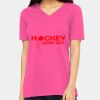 Ladies' Relaxed Jersey V-Neck T-Shirt Thumbnail