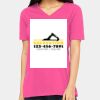 Ladies' Relaxed Jersey V-Neck T-Shirt Thumbnail