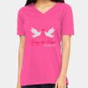 Ladies' Relaxed Jersey V-Neck T-Shirt Thumbnail