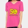 Ladies' Relaxed Jersey V-Neck T-Shirt Thumbnail