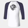 Ladies' Baby Rib Three-QuarterSleeve Contrast Raglan T-Shirt Thumbnail