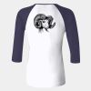 Ladies' Baby Rib Three-QuarterSleeve Contrast Raglan T-Shirt Thumbnail